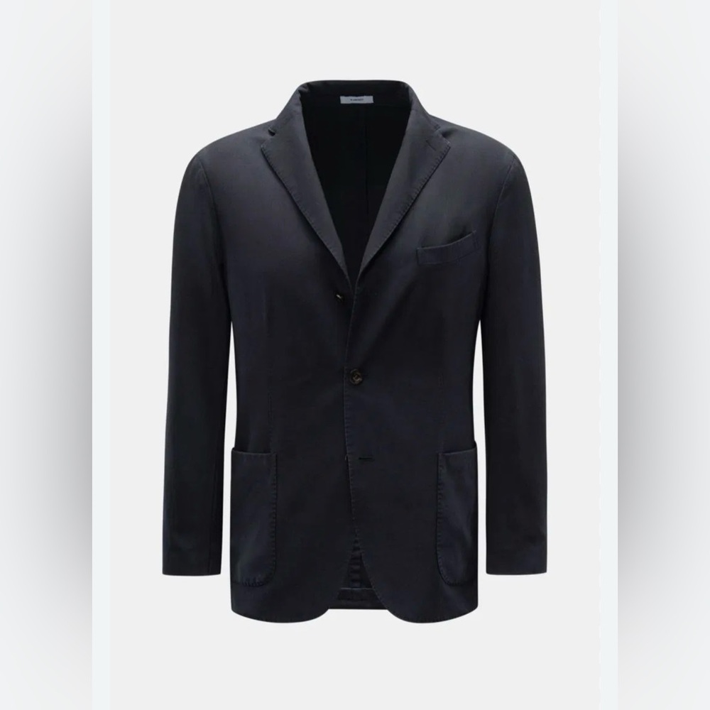 Boglioli Smart Casual Black Soft Woven 100% Wool K Jacket Size 56 (46 US) $1600